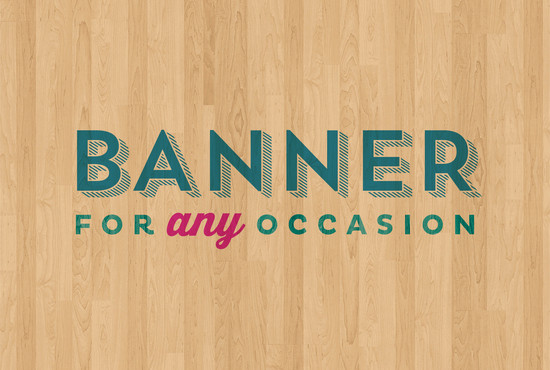 design a banner for any occasion
