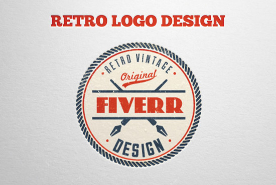 design retro logo for your brand